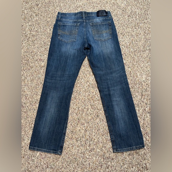 Mens Rock & Republic Dark Blue Straight Leg Jeans size 34 x 32 - Picture 2 of 6